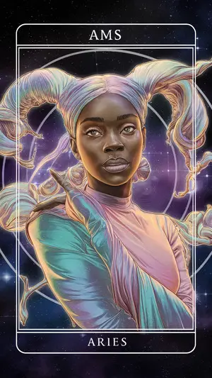 Black woman tarot style zodiac card and horoscope | Bon Vie magazine