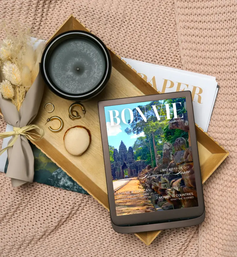 Bon Vie magazine on a relaxed afternoon